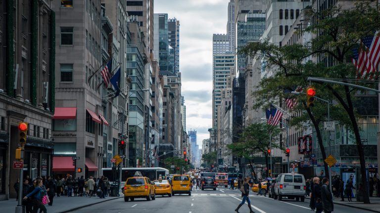 Eine Straße in New York