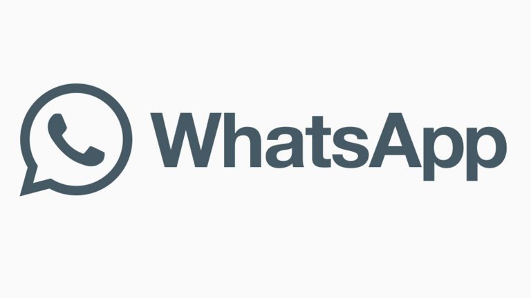 WhatsApp Logo schwarz-weiß