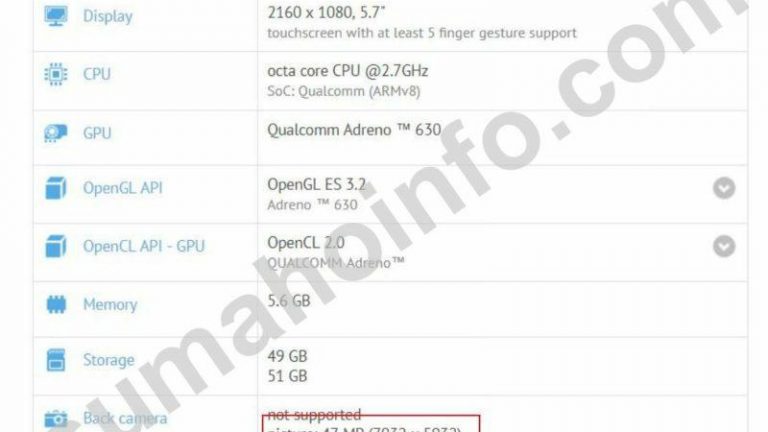Xperia XZ3 GFXBench Leak 2 Xperia XZ3 GFXBench Leak 2