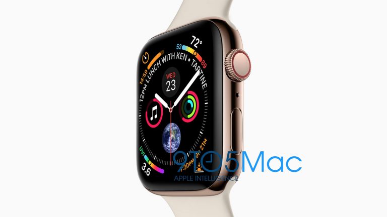 Die Apple Watch 4 könnte auf der Keynote im September vorgestellt werden. Apple Watch in rosé gold mit cremefarbenem Armband vor weißem Hintergrund