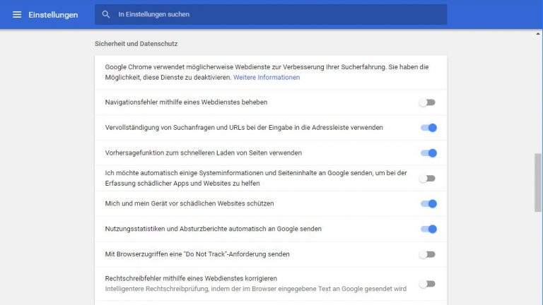 Google Chrome schneller machen: Einstellungen Google Chrome schneller machen: Einstellungen