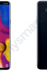 LG V40 ThinkQ Renderbilder mit horizontaler Triple-Kamera