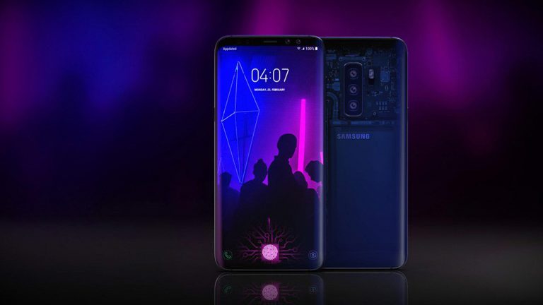 Galaxy S10 Renderbild mit Triple-Kamera