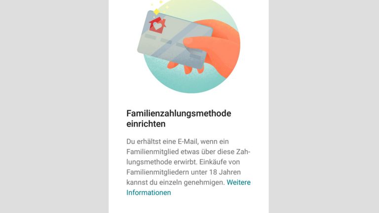 Google Play Mediathek: Familienzahlungsmittel bestimmen Google Play Mediathek: Familienzahlungsmittel bestimmen