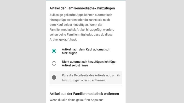 Google Play Familienmediathek: Käufe hinzufügen Google Play Familienmediathek: Käufe hinzufügen