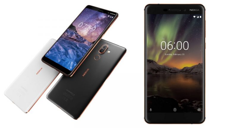 Nokia 7 Plus (li.) und Nokia 6