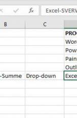 Excel SVERWEIS Anleitung Screenshot
