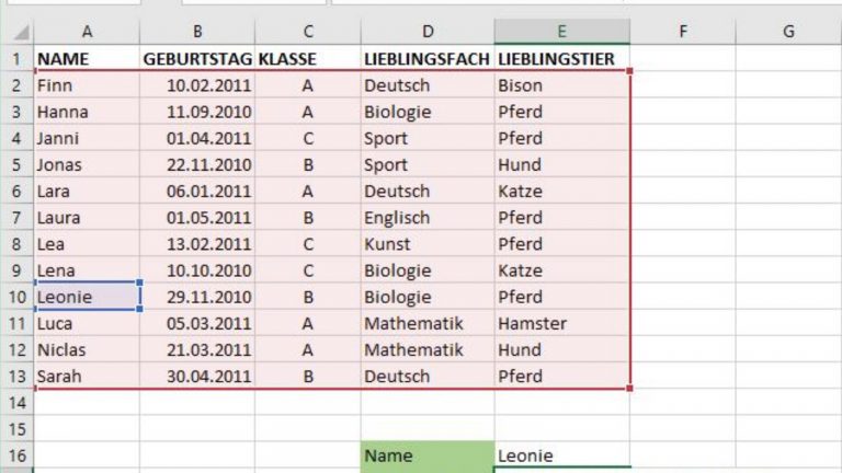 Excel SVERWEIS Schritt für Schritt Screenshot 7 Excel SVERWEIS Schritt für Schritt Screenshot 7
