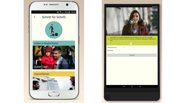 Deutschlernen-App Ankommen Screenshots
