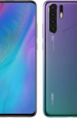 Huawei P30 Vorder- und Rückseite Konzeptbild