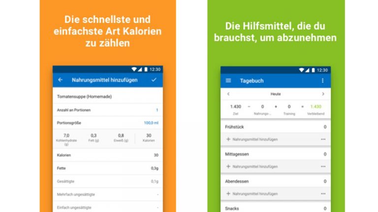 Kalorienzähler-App: MyFitnessPal unterstützt beim Abnehmen