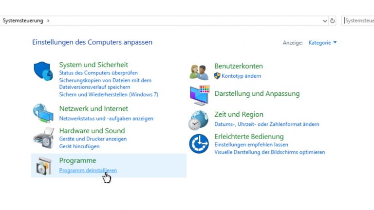 Screenshot Windows 10 iTunes entfernen Screenshot Windows 10 iTunes entfernen