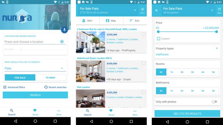 Immobilien-App Nuroa Screenshots