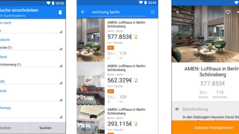 Immobilien-App Trovit Immo Screenshots Immobilien-App Trovit Immo Screenshots