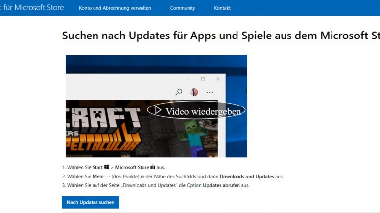 Screenshot Updates für Windows 10 Apps finden Screenshot Updates für Windows 10 Apps finden