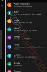 Sreenshots Dark Mode Android Q