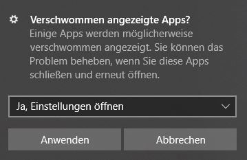 Windows 10 Schrift unscharf: Einstellungen für Apps anpassen Windows 10 Schrift unscharf: Einstellungen für Apps anpassen