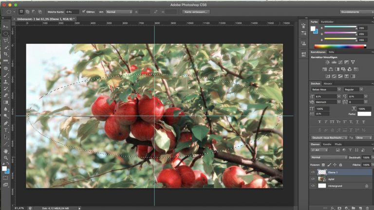 Elliptische Auswahl treffen, um mit Photoshop eine Vignette zu definieren Elliptische Auswahl treffen, um mit Photoshop eine Vignette zu definieren