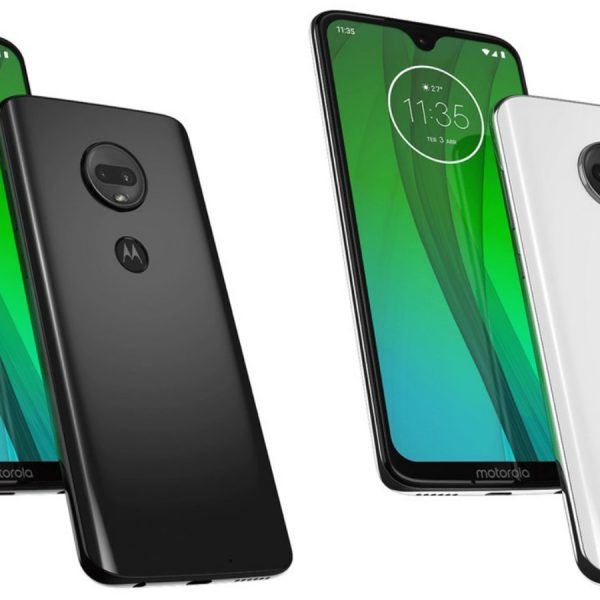 Renderbilder Moto G7 in Schwarz und Weiß