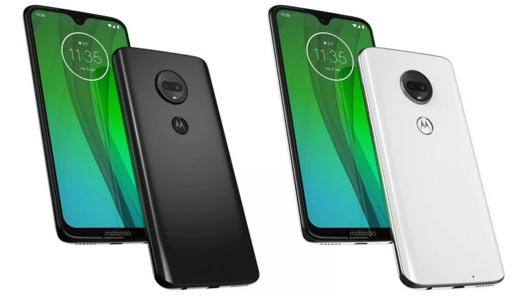 Renderbilder Moto G7 in Schwarz und Weiß