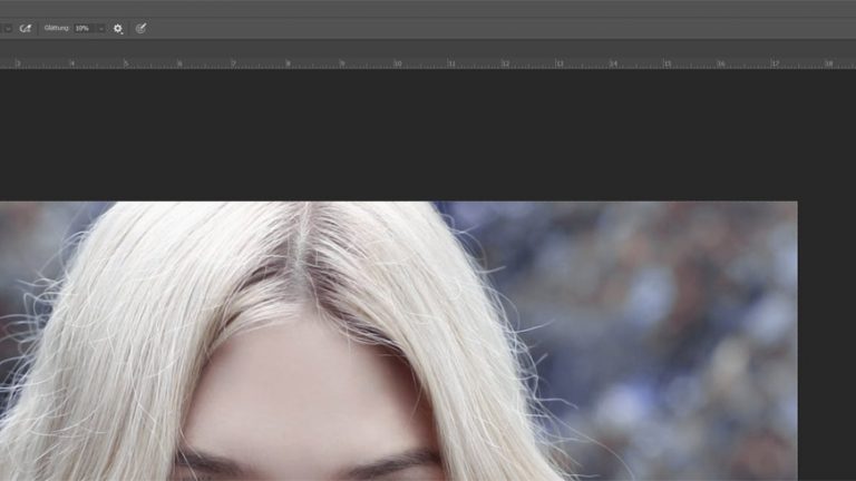 Pinselgröße in Photoshop anpassen, um Augen korrekt zu färben