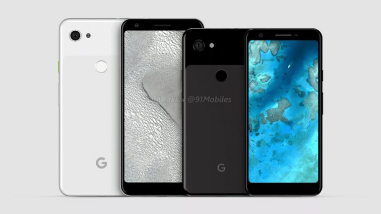 Google Pixel 3 Xl und XL Lite Renderfotos