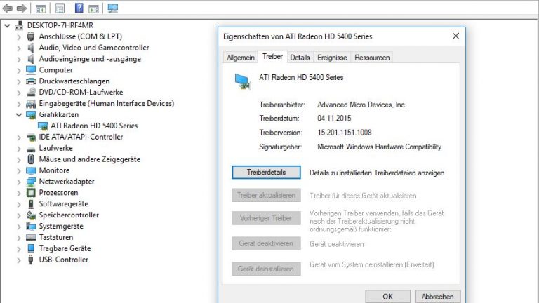 Windows 10 Schrift unscharf: Treiber der Grafikkarte überprüfen Windows 10 Schrift unscharf: Treiber der Grafikkarte überprüfen
