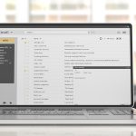 Windows 10 Schrift unscharf: Laptop-Bildschirm zeigt E-Mails
