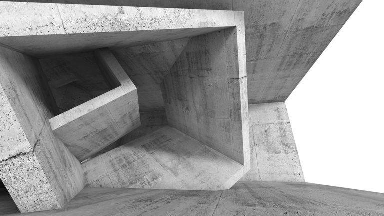 Abstrakte Fotografie von Gebäude aus ungewöhnlicher Perspektive