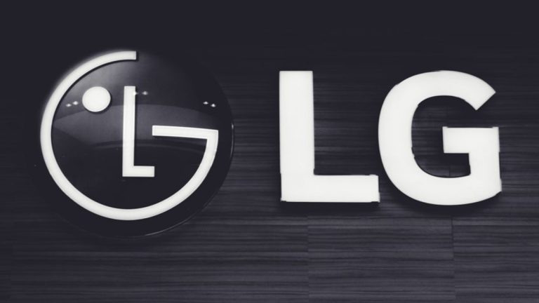 LG Logo in Schwarzweiß
