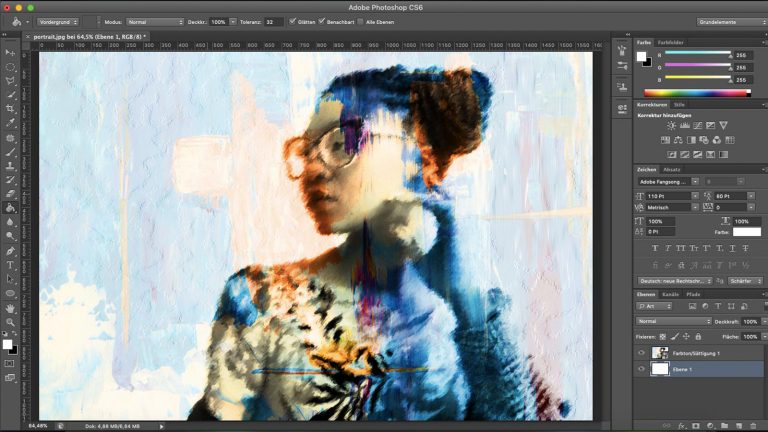Neue Ebene mit Photoshop erstellen