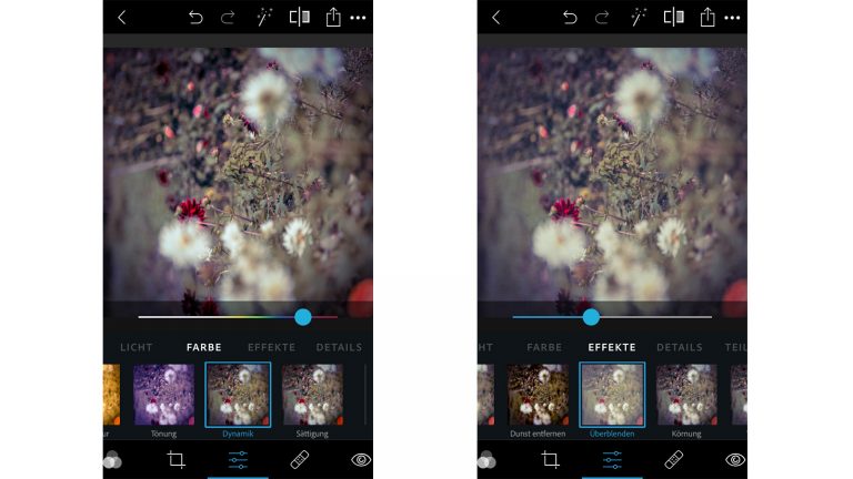 Photoshop Express: Effekte anwenden