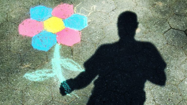 Selbstportrait fotografieren: Schatten Selbstporträt als Schatten fotografieren