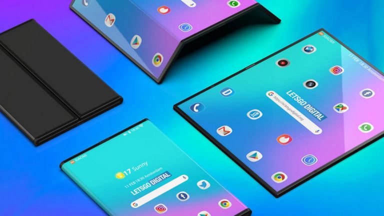 Xiaomi Duo Falt Smartphone 3D Renderfotos