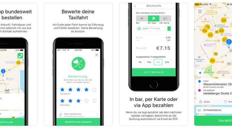 Taxi-App Taxi Deutschland
