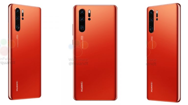 Renderbilder Huawei P30 orange