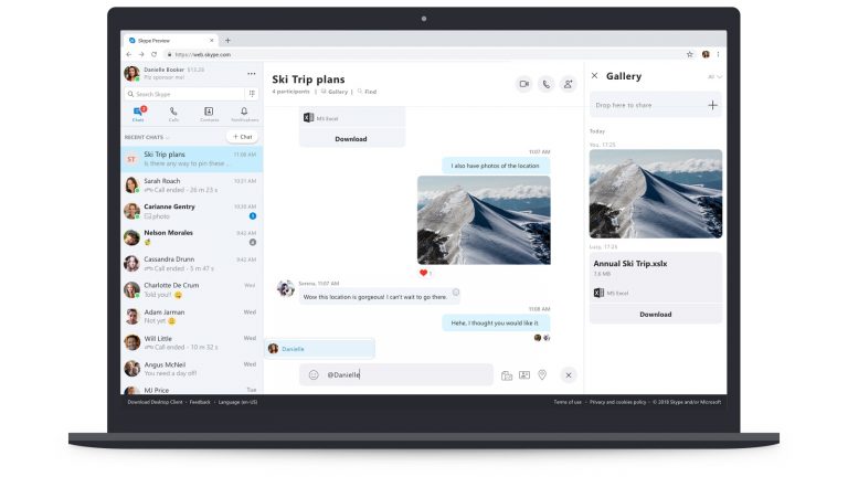 Die neue Browser-Version von Skype