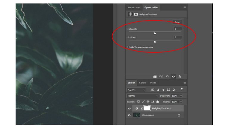 Bild bei Photoshop mit Ebenen heller oder dunkler machen