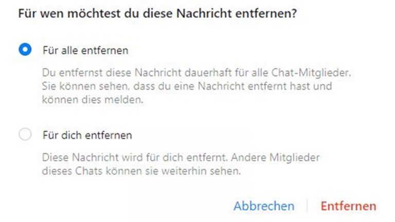 Nachrichten rückgängig machen bei Facebook Nachrichten rückgängig machen bei Facebook