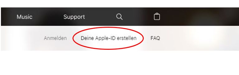 Apple-ID auf Apple-Webseite erstellen