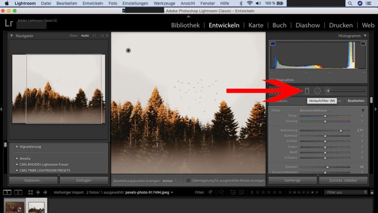 Lightroom-Workflow: Verlaufsfilter