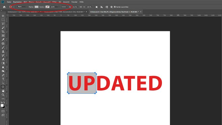 Logo erstellen mit Photoshop: Form bearbeiten Form in Photoshop bearbeiten und individualisieren