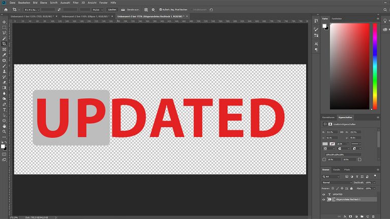 Logo erstellen mit Photoshop: Hintergrund freistellen Logo in Photoshop vor transparentem Hintergrund freistellen