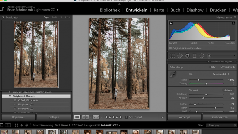Mit Lightroom Bild mit Schiebereglern bearbeiten Mit Lightroom Bild mit Schiebereglern bearbeiten