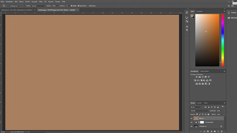 Fläche braun färben, um Sepia-Effekt bei Photoshop zu erzeugen Fläche braun färben, um Sepia-Effekt bei Photoshop zu erzeugen