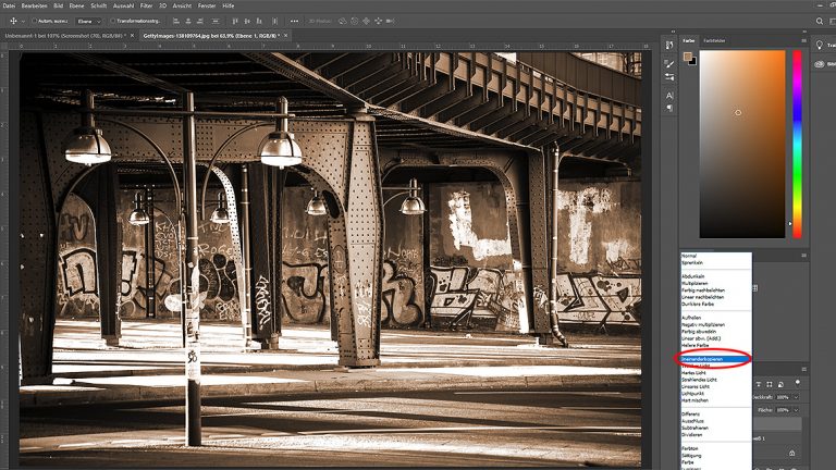 Flächen ineinanderkopieren, um Sepia-Effekt bei Photoshop zu erzeugen Flächen ineinanderkopieren, um Sepia-Effekt bei Photoshop zu erzeugen