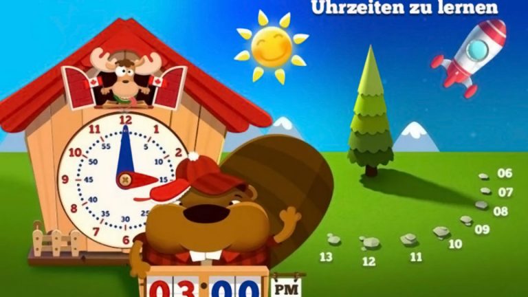 Tick Tack Zeit App Uhr lernen mit App: Spielerisch Uhrzeit lernen mit Biber und Montessori