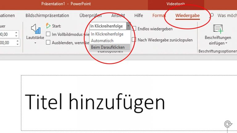 Video in PowerPoint einfügen und anpassen Video in PowerPoint einfügen und anpassen