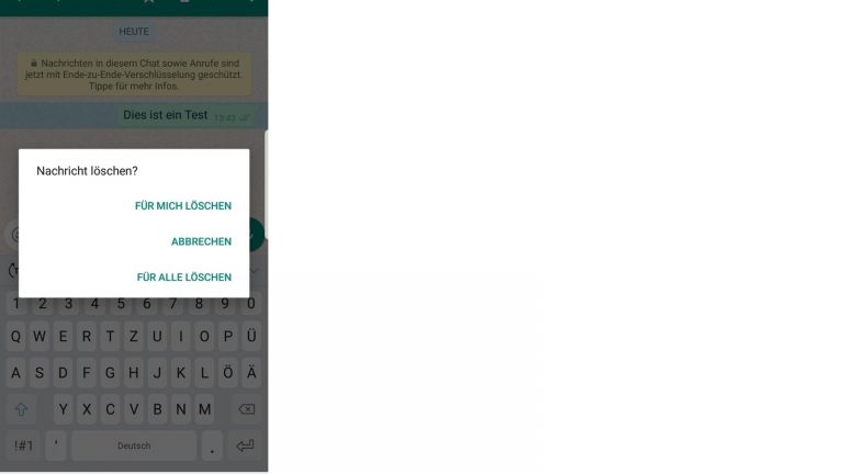 Nachrichten rückgängig machen bei WhatsApp Nachrichten rückgängig machen bei WhatsApp