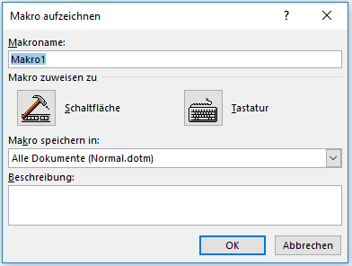 Word-Fenster mit Makro aufzeichnen Word-Fenster mit Makro aufzeichnen